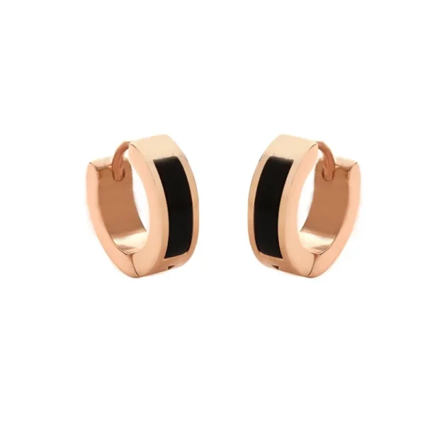 Shell Inlay Hoop Earrings