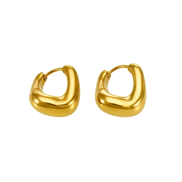 Puffy U Hoop Earrings