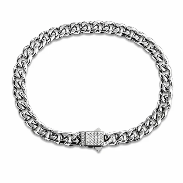 Cuban Chain Bracelet with CZ Clasp