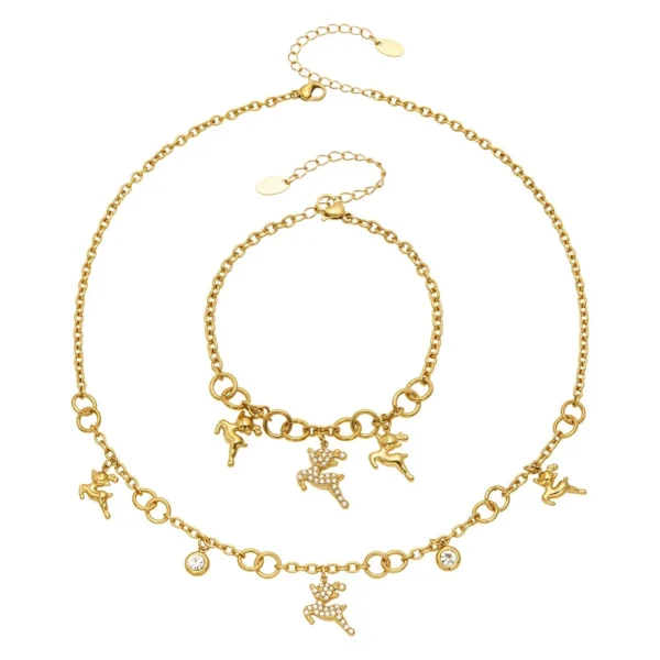 Pavé Deer Chain Jewellery — Choose Your Piece
