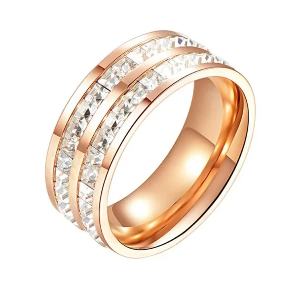 Ring Double Channel Square Crystals