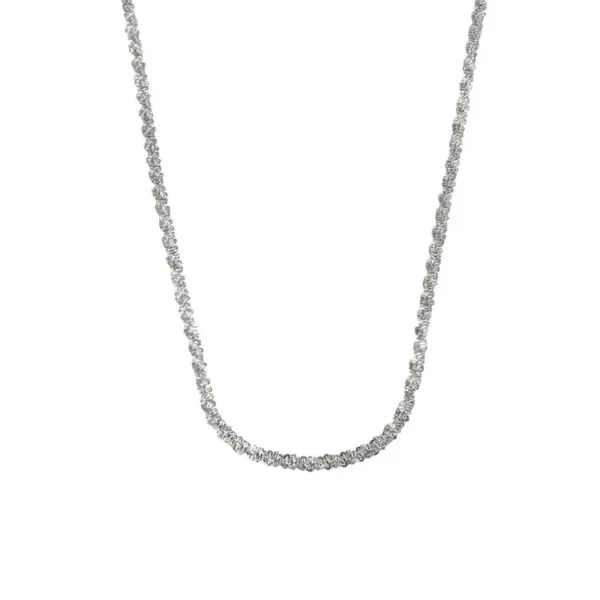 Snake Chain U-Neck Textured Necklace