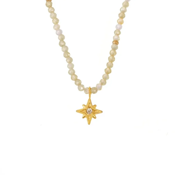 Bead Star Pendant Necklace