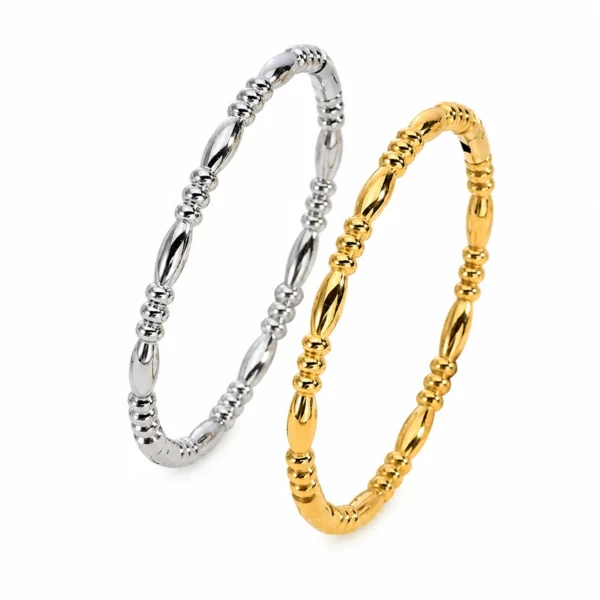 Bangle Bracelet Olive Barrel Beads