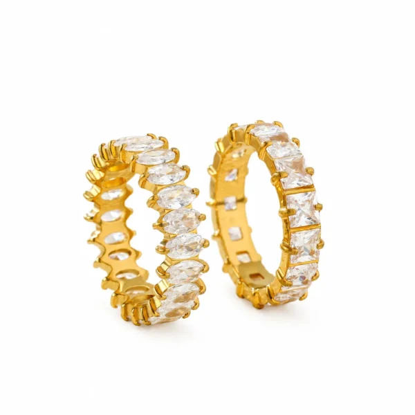 Eternity Ring with Marquise or Square CZ