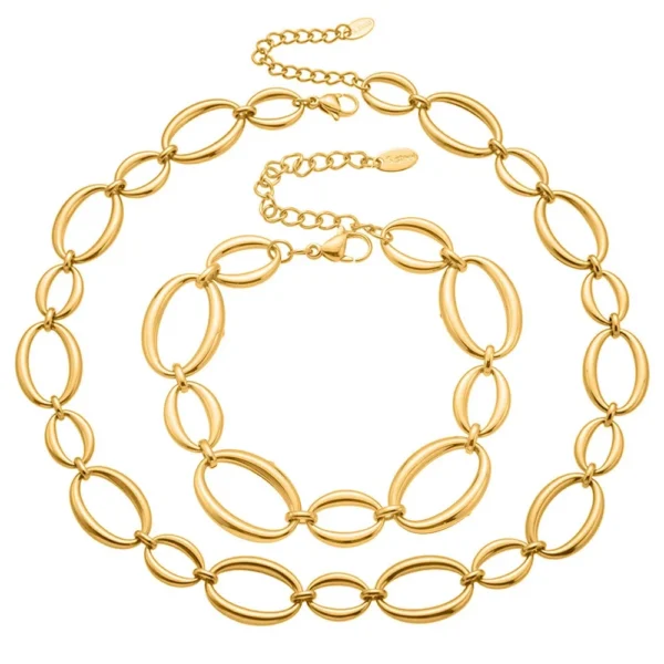 Polished Oval Link Jewellery — Choose Your Piece