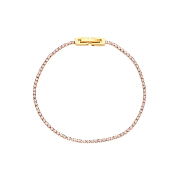 Slim Round CZ Tennis Bracelet