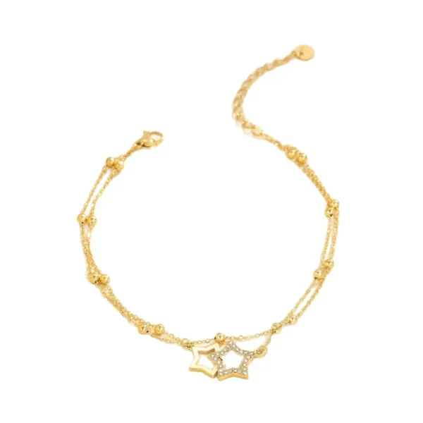Fine Chain Charm Anklet