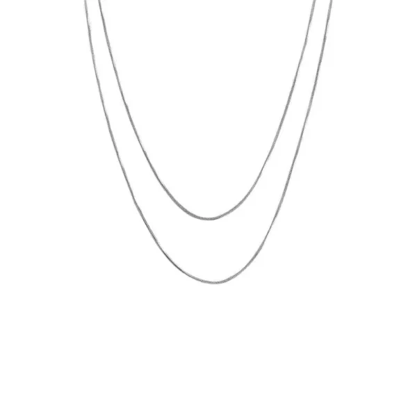 Snake Chain Necklace, 120 cm Long Layering