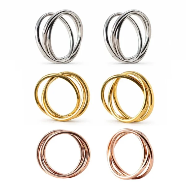 Interlocking Triple-Band Stacking Rings