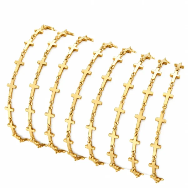 Cross Link Bracelet with Extender