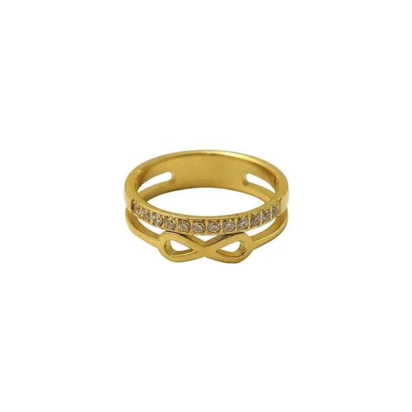 Infinity Crystal Ring