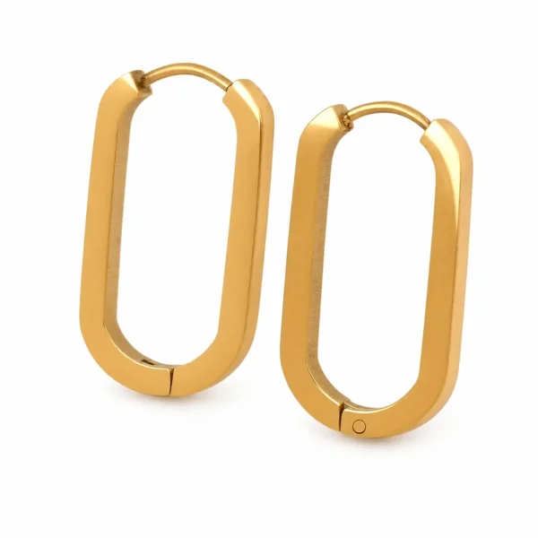 U-Bar Hoop Earrings