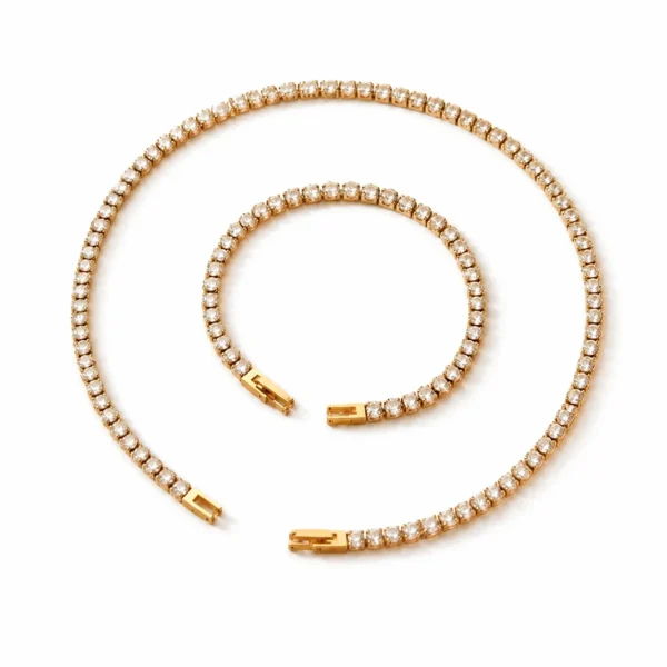Round CZ Tennis Jewellery — Choose Your Piece