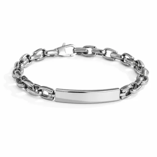 Curved ID Chain Bracelet