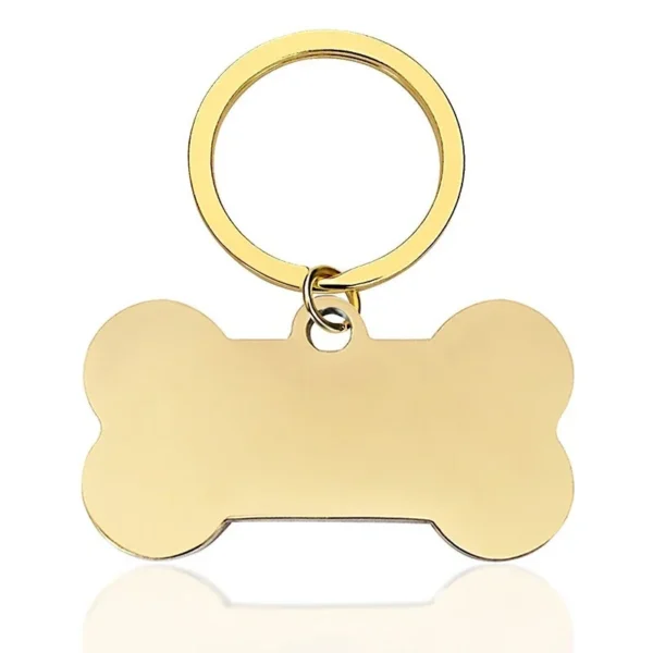 Keyring with Blank Bone Pendant