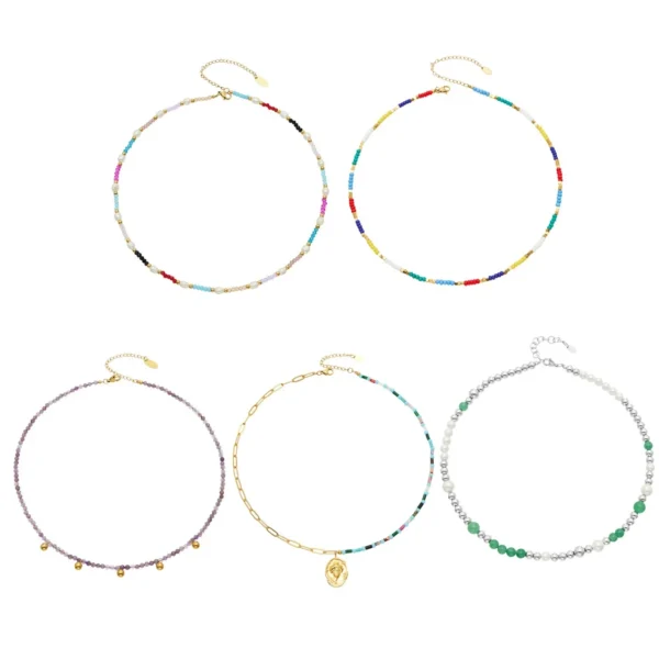 Vibrant Multicolor Bead Extender Necklace