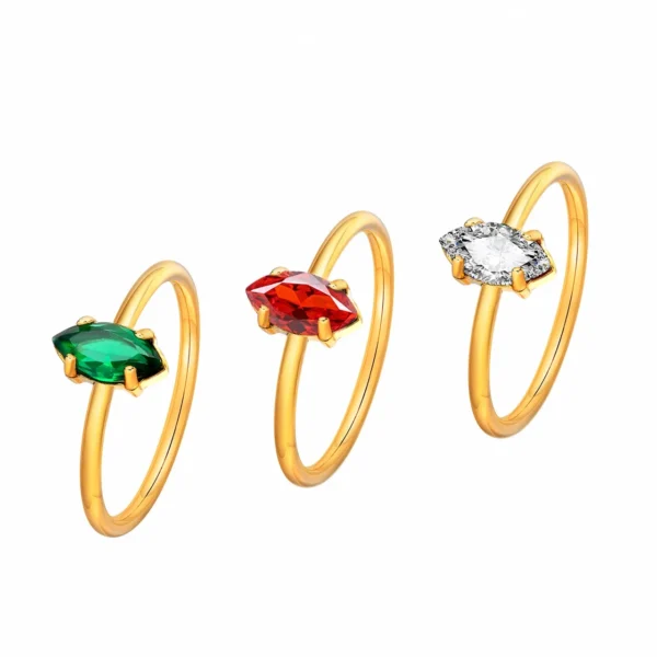 Marquise CZ Prong Setting Ring