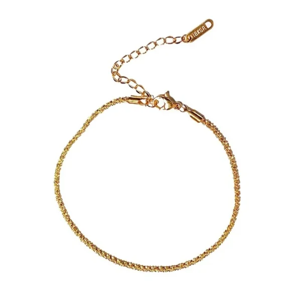 Anklet Fine Twisted Chain with Extender