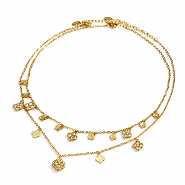Clover CZ Chain Jewellery — Choose Your Piece