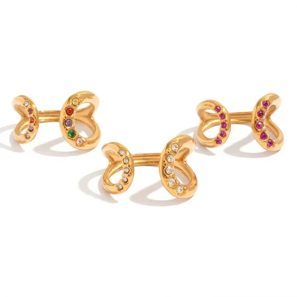 Open-Link Ring with Round CZ
