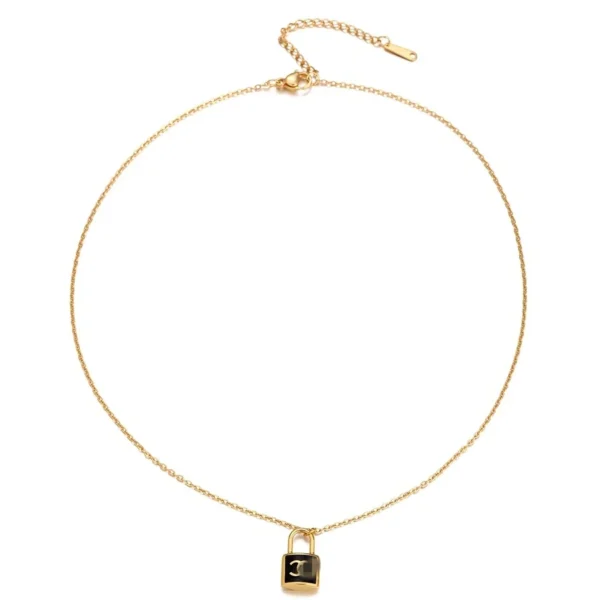 Letter Motif Chain Necklace