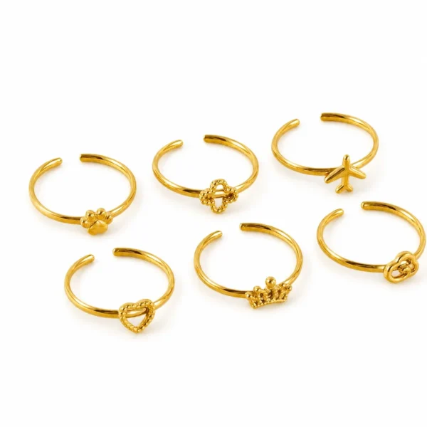 Paw Crown Heart Ring