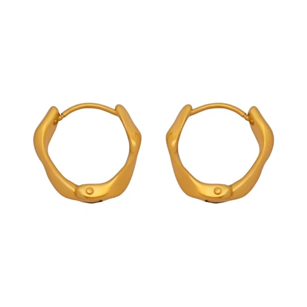 Twisted Latch Hoop Earrings
