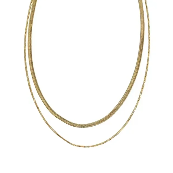 Snake Chain Necklace, Single or Layered