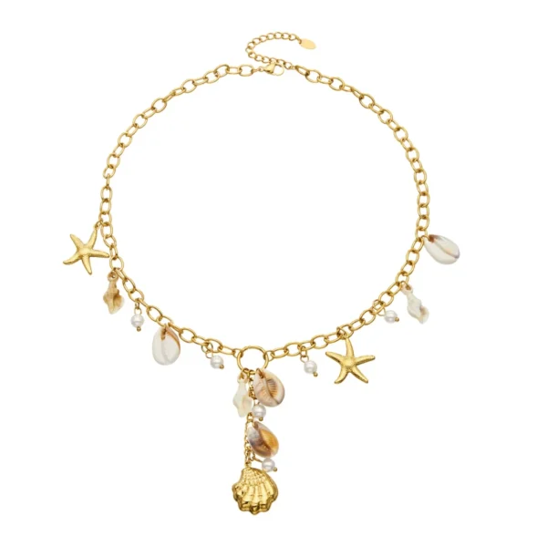 Cowrie Shells, Starfish Necklace