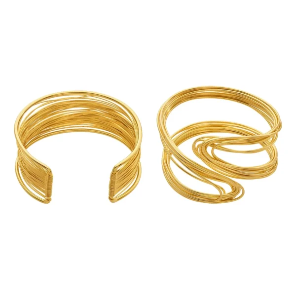 Multiwire Open Cuff Bracelet